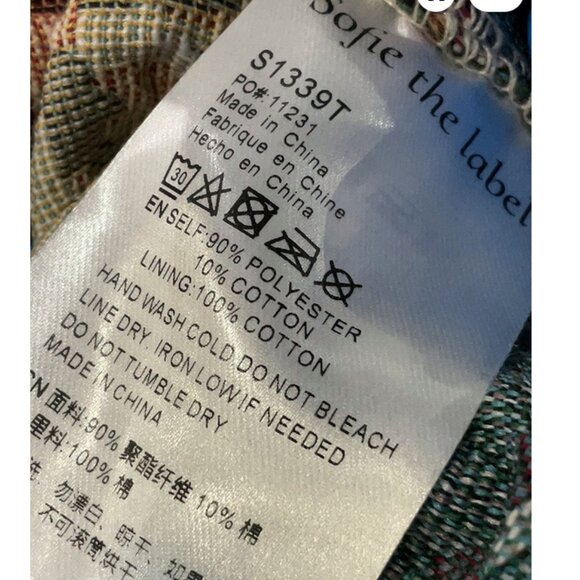 🤍 Sofie the Label Jacquard Corset Top Velvet Ribbons Cottagecore Milkmaid NWT - Picture 6 of 11